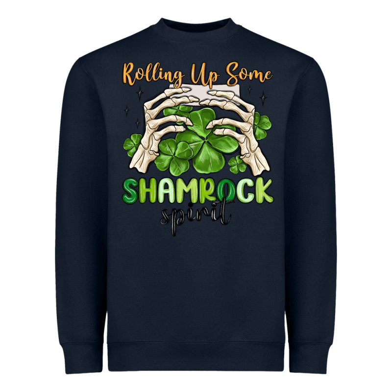 Rolling Up Some Shamrock Spirit Heavyweight Sweatshirt by MaliasSmallBusiness | Teevron