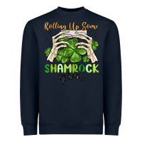 Navy rolling up some shamrock spirit Heavyweight Sweatshirt - MaliasSmallBusiness