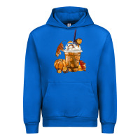 Cobalt Pumpkin Spice Coffee Urban Hoodie - FaDigitalArtStudio