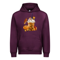 Mauve Wine Pumpkin Spice Coffee Urban Hoodie - FaDigitalArtStudio
