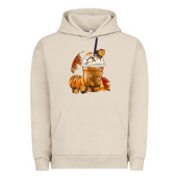 Pigment French Oak Pumpkin Spice Coffee Urban Hoodie - FaDigitalArtStudio