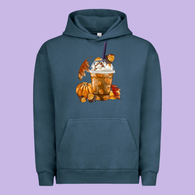 Pumpkin Spice Coffee Urban Hoodie Designed By Fadigitalartstudio