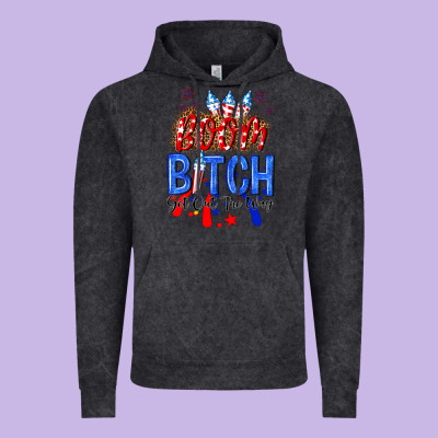 Boom Bitch Get Out The Way Vintage Hoodie Designed By Nancycooperartshop