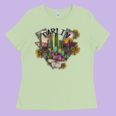 Darlin Ladies Tee Designed By Sublimationcraftshop
