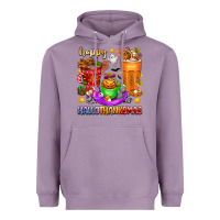 Lavender Happy Hallothanksmas coffee cups Heavyweight Hoodie - texasbilliewilder