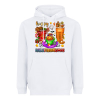 White Happy Hallothanksmas coffee cups Heavyweight Hoodie - texasbilliewilder