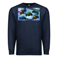 Navy Children trucks Premium Sweatshirt - TumblerDesignByShophia