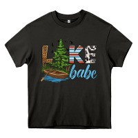 Asphalt lake babe Heavy Core Tee - HRA Design Shop