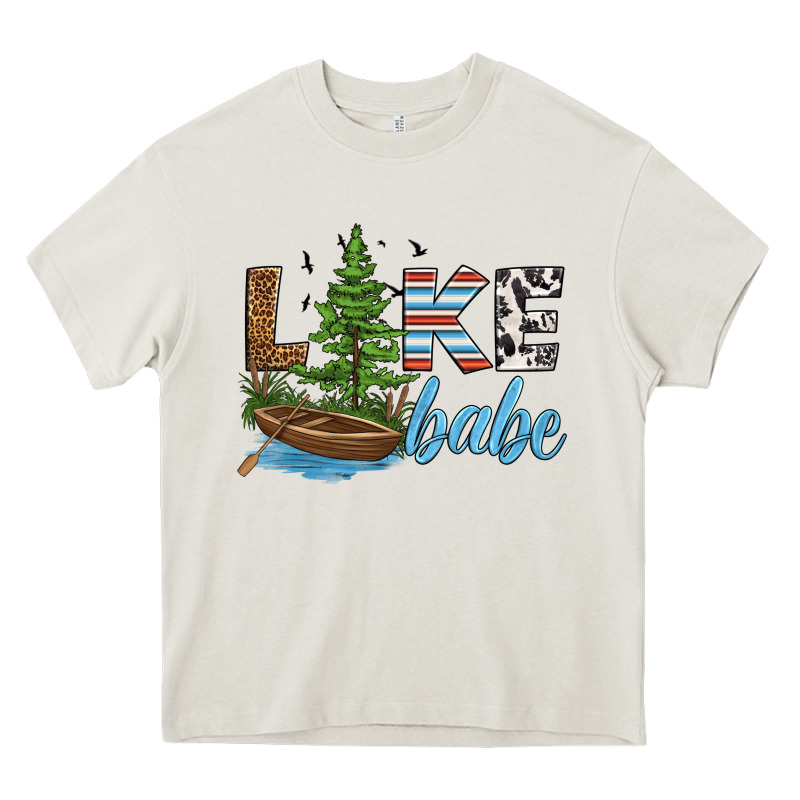 Lake Babe Heavy Core Tee by HRA Design Shop | Teevron