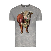 Cloud Rock hereford bull face Vintage Tee - LillyAllenDesigns