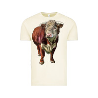 Vintage Arctic hereford bull face Vintage Tee - LillyAllenDesigns