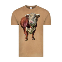 Vintage Camel hereford bull face Vintage Tee - LillyAllenDesigns