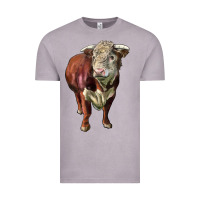 Vintage Zinc hereford bull face Vintage Tee - LillyAllenDesigns