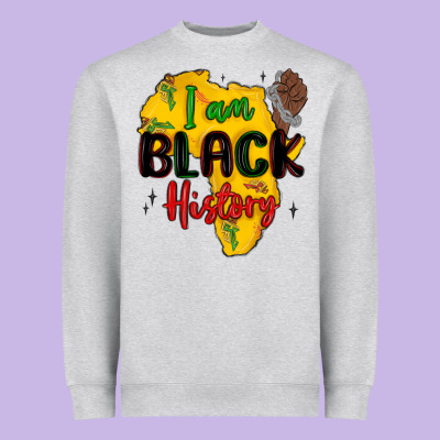 I Am Black History Heavyweight Sweatshirt Designed By Maliassmallbusiness
