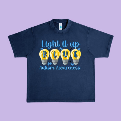 Light It Up Urban Heavy Tee Designed By Maliassmallbusiness