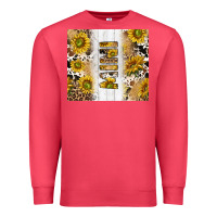 Cardinal western mother's day mini with cowhide and sunflowers tumbler tbs Premium Sweatshirt - TumblerDesignByShophia