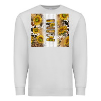 Dove Grey western mother's day mini with cowhide and sunflowers tumbler tbs Premium Sweatshirt - TumblerDesignByShophia