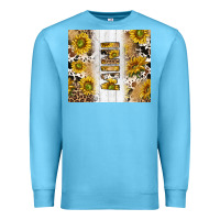 Ocean Blue western mother's day mini with cowhide and sunflowers tumbler tbs Premium Sweatshirt - TumblerDesignByShophia