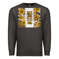 Smoke western mother's day mini with cowhide and sunflowers tumbler tbs Premium Sweatshirt - TumblerDesignByShophia