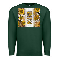 Sports Green western mother's day mini with cowhide and sunflowers tumbler tbs Premium Sweatshirt - TumblerDesignByShophia