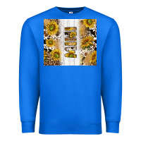 True Royal western mother's day mini with cowhide and sunflowers tumbler tbs Premium Sweatshirt - TumblerDesignByShophia
