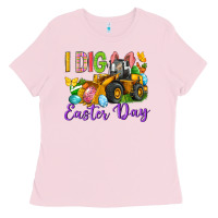 Bubblegum Pink I dig Easter Day Ladies Tee - Neo Western