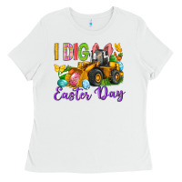 White I dig Easter Day Ladies Tee - Neo Western