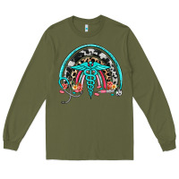 Army Green nurse rainbow Long Sleeve Tee - NancyCooperArtShop