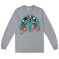 Heather Grey nurse rainbow Long Sleeve Tee - NancyCooperArtShop