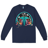 Navy nurse rainbow Long Sleeve Tee - NancyCooperArtShop