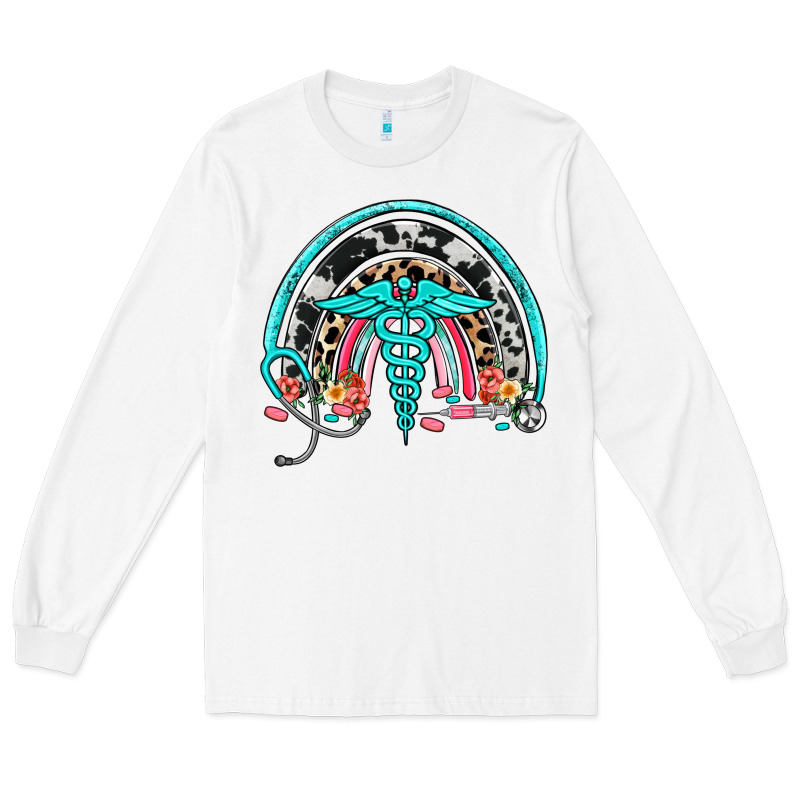 Nurse Rainbow Long Sleeve Tee by NancyCooperArtShop | Teevron