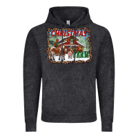 Vintage Black Christmas On The Farm Vintage Hoodie - RanaPortraitStore