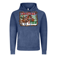 Vintage Denim Christmas On The Farm Vintage Hoodie - RanaPortraitStore