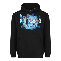 Black it's freezing season Heavyweight Hoodie - texasbilliewilder
