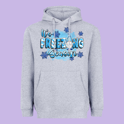 It's Freezing Season Heavyweight Hoodie Designed By Texasbilliewilder