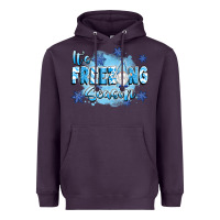 Plum it's freezing season Heavyweight Hoodie - texasbilliewilder