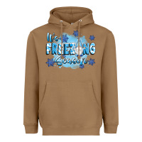 Toasted Coconut it's freezing season Heavyweight Hoodie - texasbilliewilder