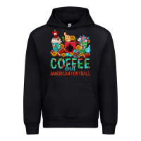 Black Coffee And American Football Coffee Cups Urban Hoodie - FaDigitalArtStudio
