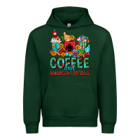 Forest Green Coffee And American Football Coffee Cups Urban Hoodie - FaDigitalArtStudio
