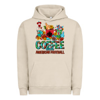 Pigment French Oak Coffee And American Football Coffee Cups Urban Hoodie - FaDigitalArtStudio