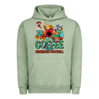 Pigment Oil Green Coffee And American Football Coffee Cups Urban Hoodie - FaDigitalArtStudio