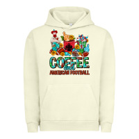 Pigment Pistachio Coffee And American Football Coffee Cups Urban Hoodie - FaDigitalArtStudio