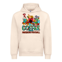 Sandshell Coffee And American Football Coffee Cups Urban Hoodie - FaDigitalArtStudio