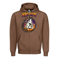 Chestnut boo haw Zipper Hoodie - BarkalooDesign