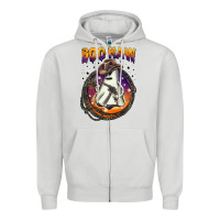 Dove Grey boo haw Zipper Hoodie - BarkalooDesign