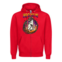 Red boo haw Zipper Hoodie - BarkalooDesign