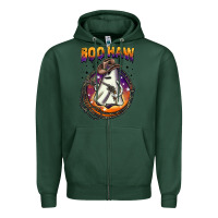 Sports Green boo haw Zipper Hoodie - BarkalooDesign