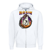 White boo haw Zipper Hoodie - BarkalooDesign