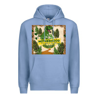 Colony Blue motherhood is a walk in the park Premium Hoodie - TumblerDesignByShophia