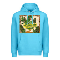 Ocean Blue motherhood is a walk in the park Premium Hoodie - TumblerDesignByShophia